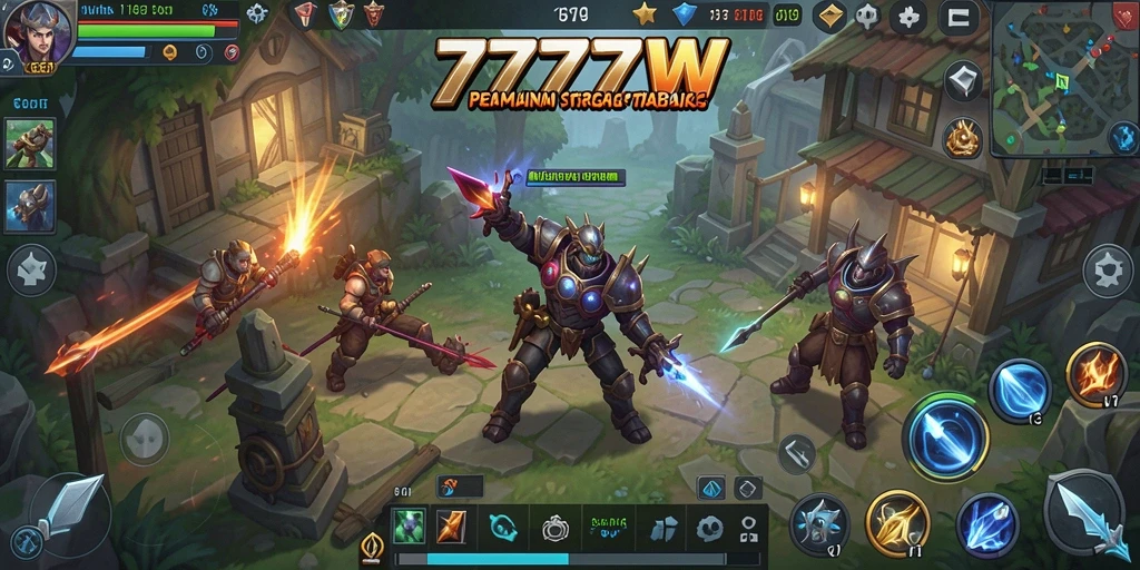 Gameplay menarik dalam 7777W dengan strategi mendalam.