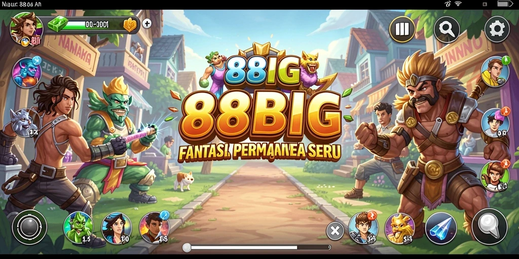 Gameplay seru 88BIG dengan tantangan arcade yang mendebarkan.
