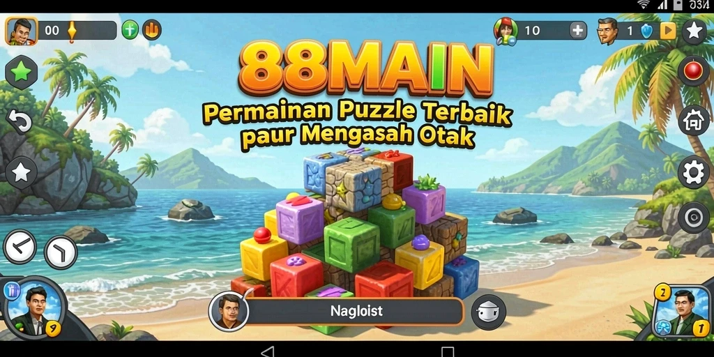 Tangkapan layar gameplay 88MAIN menunjukkan tantangan puzzlenya yang seru.