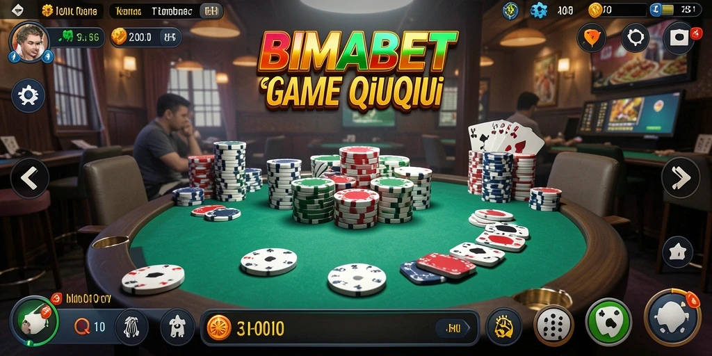 Tampilan gameplay seru dari BIMABET dalam QiuQiu.