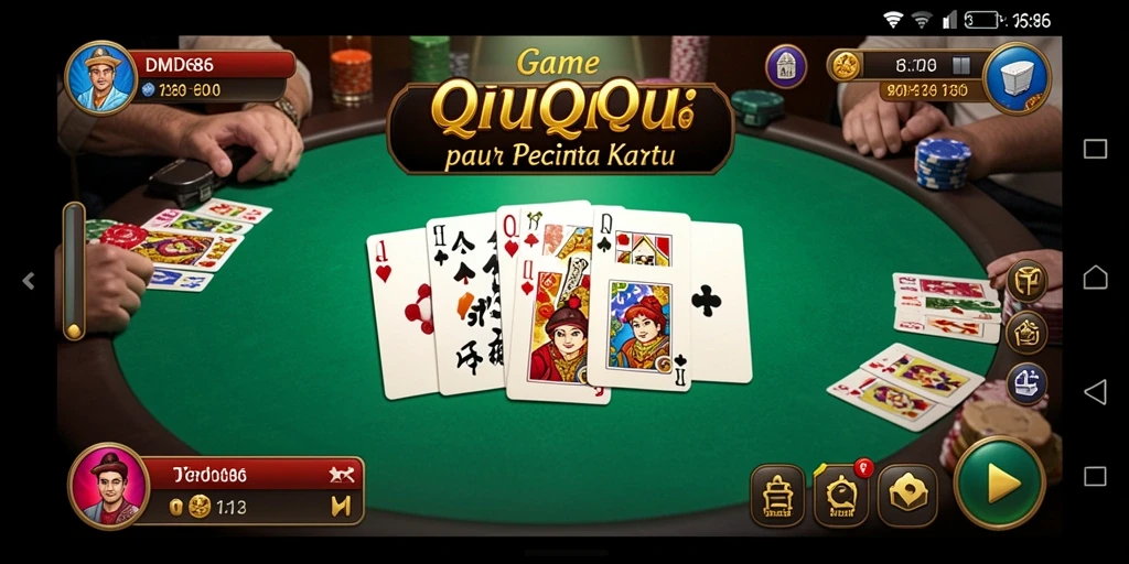 Tampilan gameplay DMD686 yang seru dan kompetitif di QiuQiu.