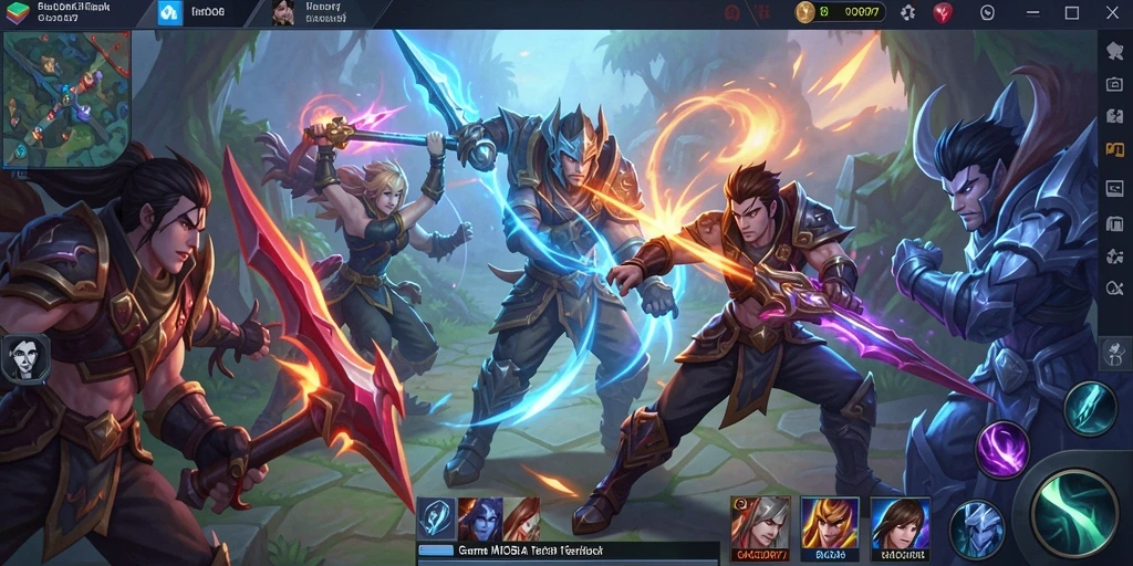 Tampilan seru gameplay GACOR77 dalam pertarungan tim.