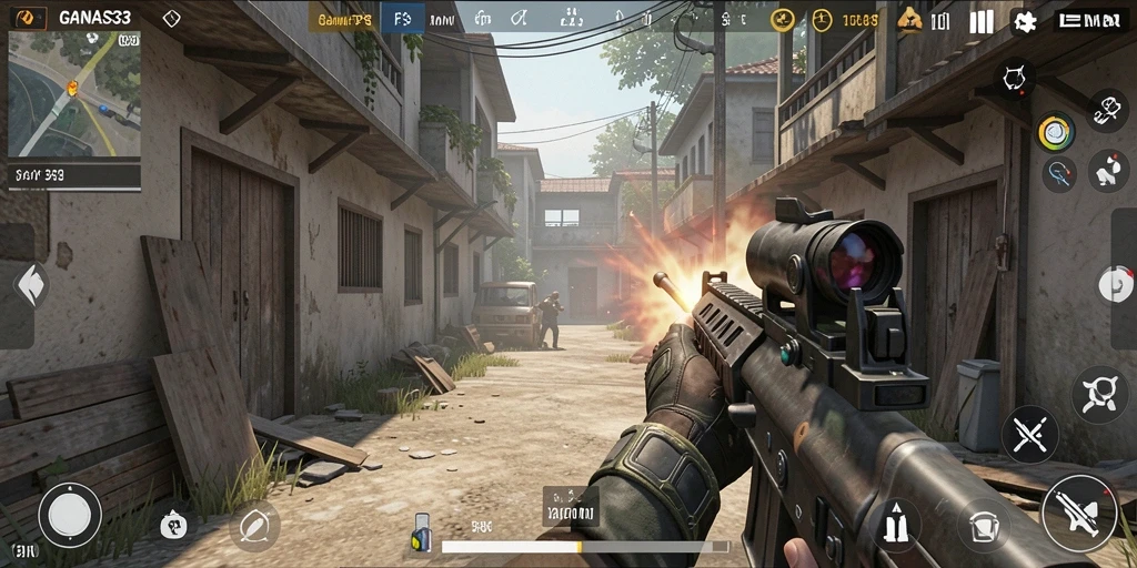 Gameplay seru dengan aksi tembak-menembak yang mendebarkan.
