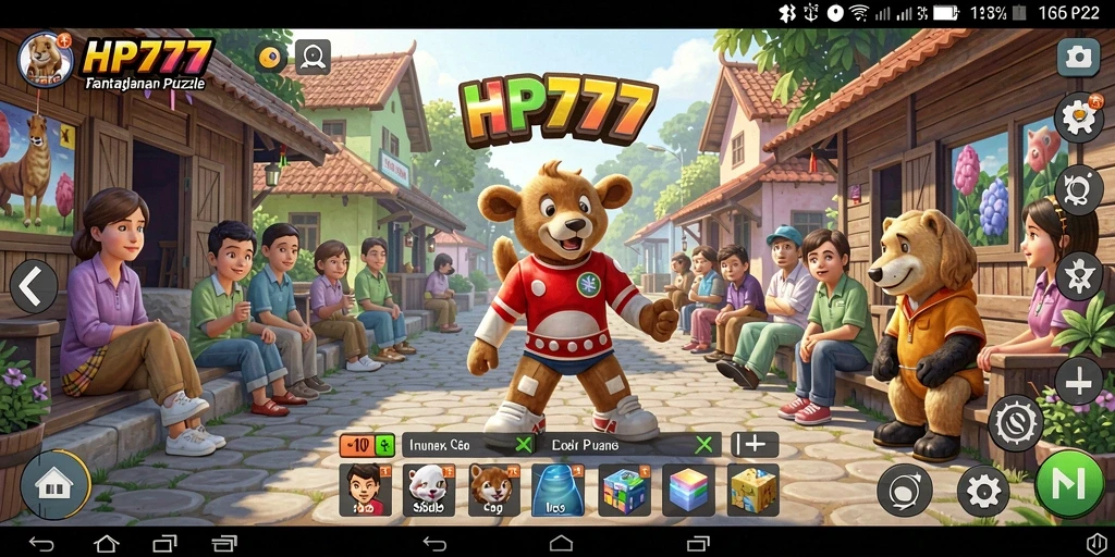 Tampilan gameplay puzzle yang menantang dan menarik.