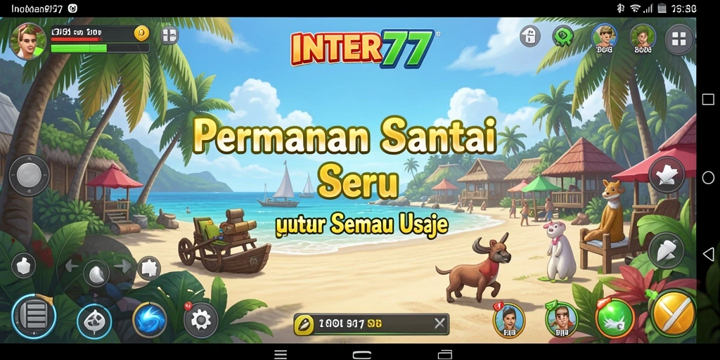 Tampilan gameplay INTER77 yang penuh warna dan menarik.