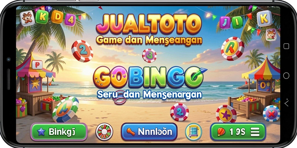 Tampilan utama gameplay Bingo di JUALTOTO yang menyenangkan dan interaktif.