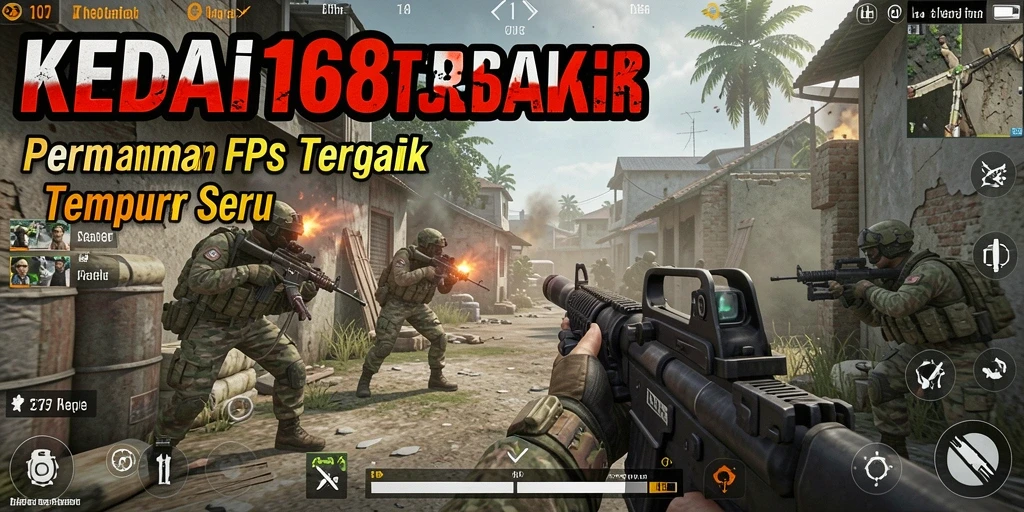 Tangkapan layar gameplay <strong>KEDAI168</strong> menampilkan aksi pertempuran seru di medan perang.
