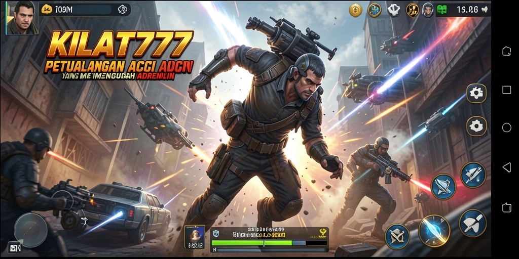 Tangkapan layar gameplay KILAT777 yang menegangkan dan penuh aksi.