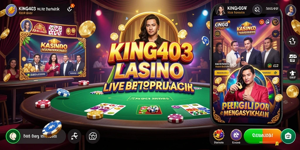 Tampilan menarik dari permainan Live Casino KING403.