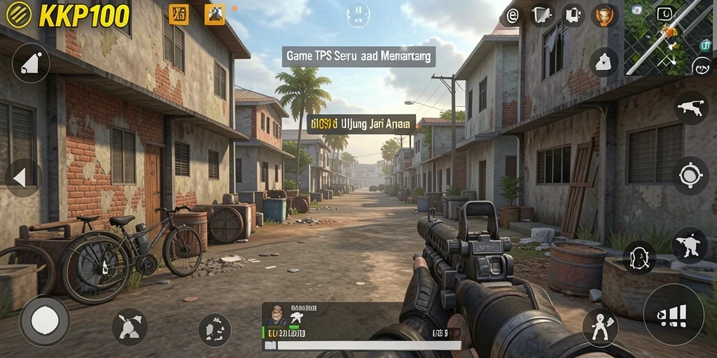 Tampilan gameplay KPK100 dengan aksi pertempuran yang mendebarkan.