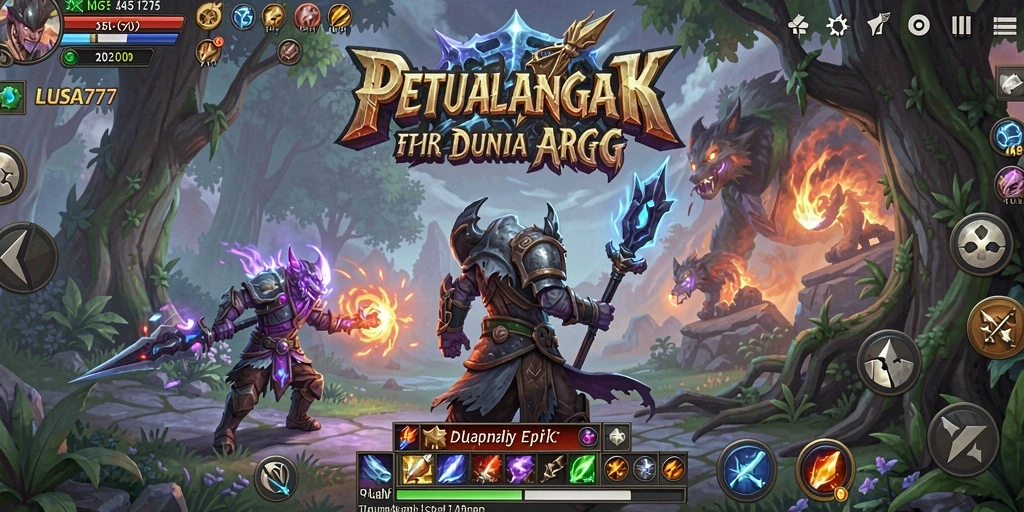 Tampilan gameplay LUSA777 menunjukkan pertarungan yang seru dan menarik di dunia ARPG.