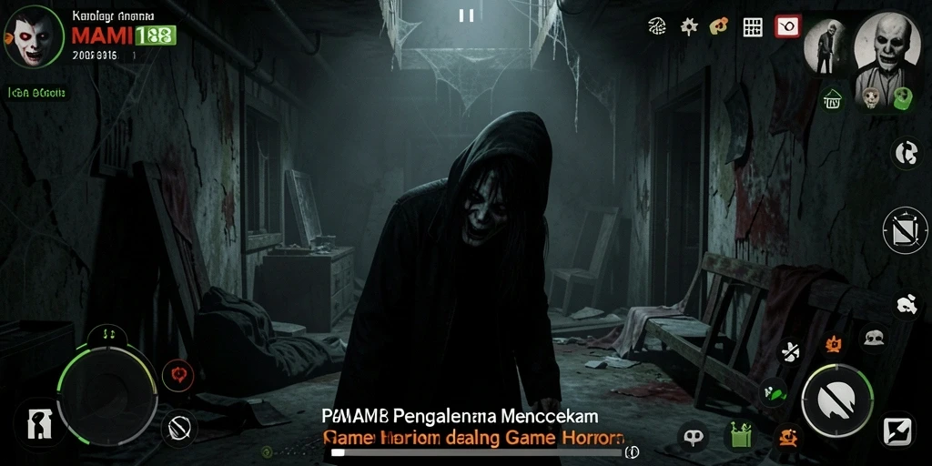Gameplay MAMI188 menampilkan suasana horor yang menegangkan.