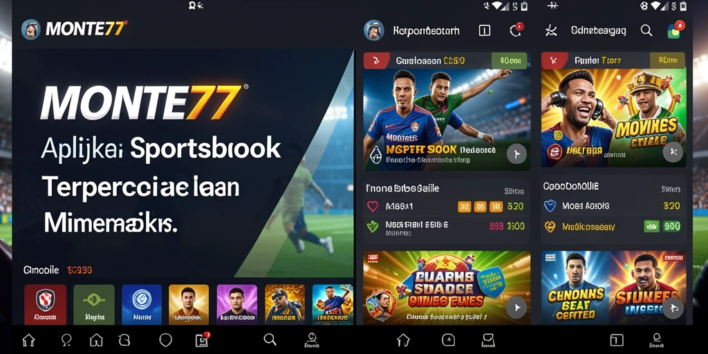 Tampilan menarik dari gameplay Sportsbook di MONTE77.