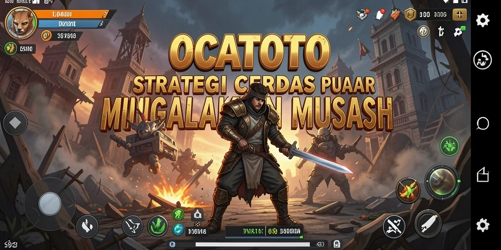 Screenshot OCATOTO menampilkan gameplay yang intens dan strategis.