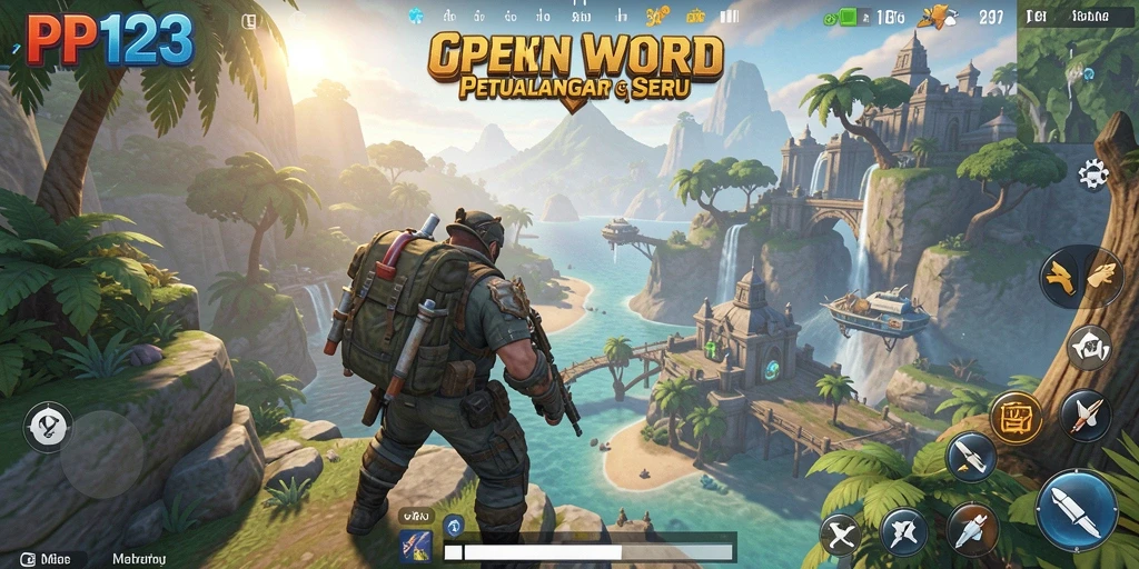 Tampilan gameplay PP123 yang menakjubkan di dunia Open World.