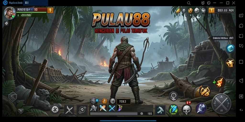Tangkapan layar gameplay PULAU88 dalam suasana kengerian.