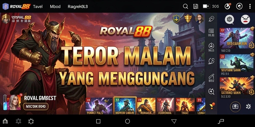 Tampilan menakutkan dari gameplay ROYAL88 yang mendebarkan.