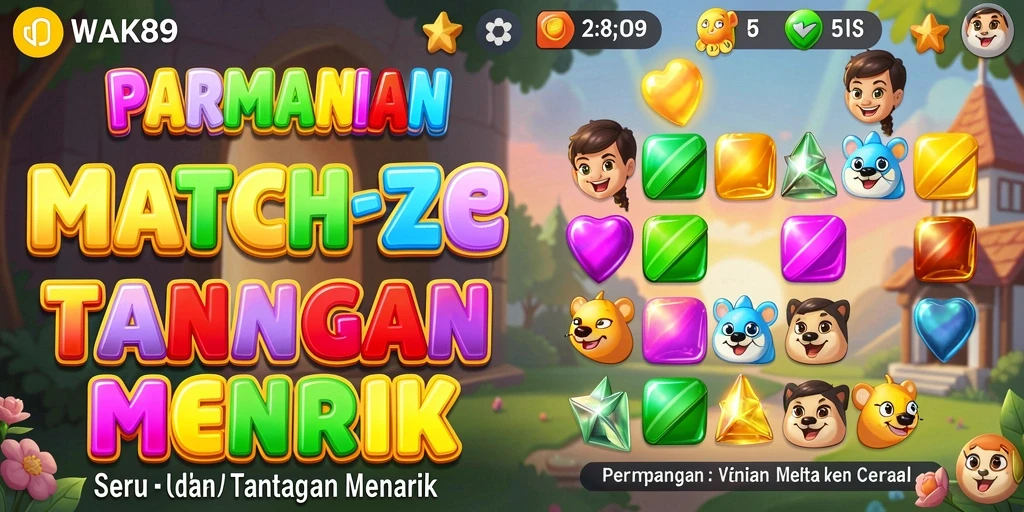 Tampilan gameplay WAK89 yang penuh warna dan menarik.