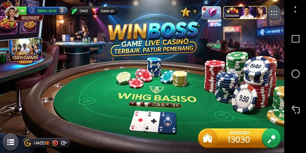 Screenshot gameplay WINBOSS yang menarik dari permainan Live Casino.