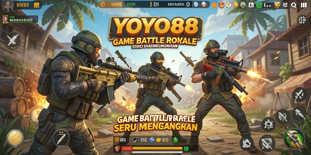 Gameplay menarik dari YOYO88 dalam pertempuran Battle Royale.