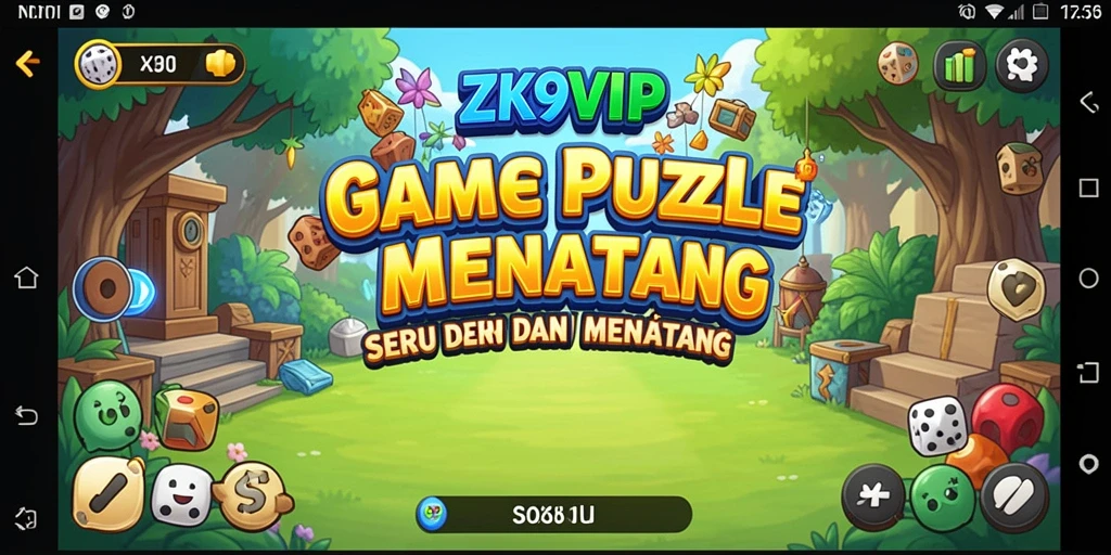 Tampilan gameplay seru dari ZK9VIP dengan berbagai puzzle yang menantang.